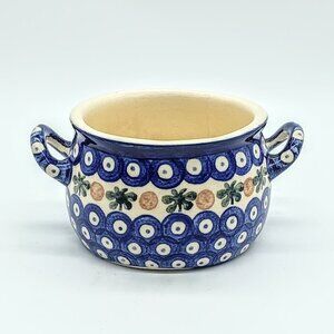 Boleslawiec Polish Pottery Double Handled Handmade Soup Bowl